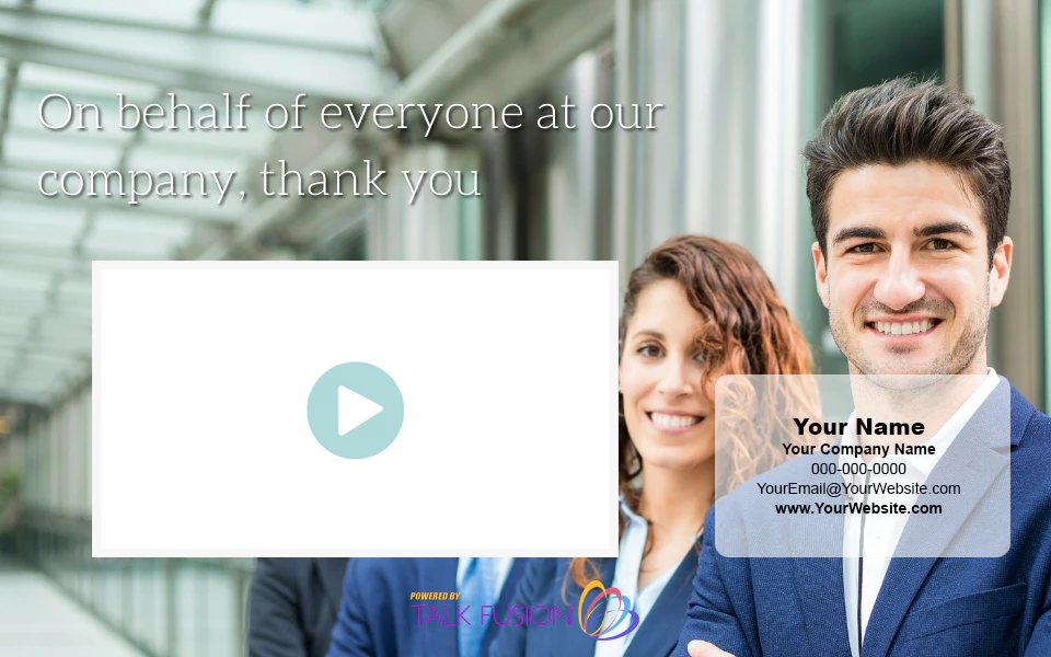 Video Email Template